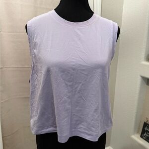 💜 Vuori Lavender Sleeveless Performance Tank | Size L | Athleisure